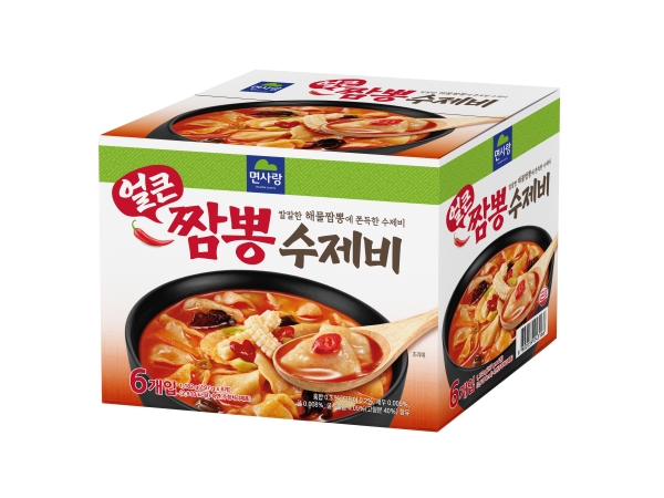 시뮬 B2C 실온팩면얼큰짬뽕수제비6입